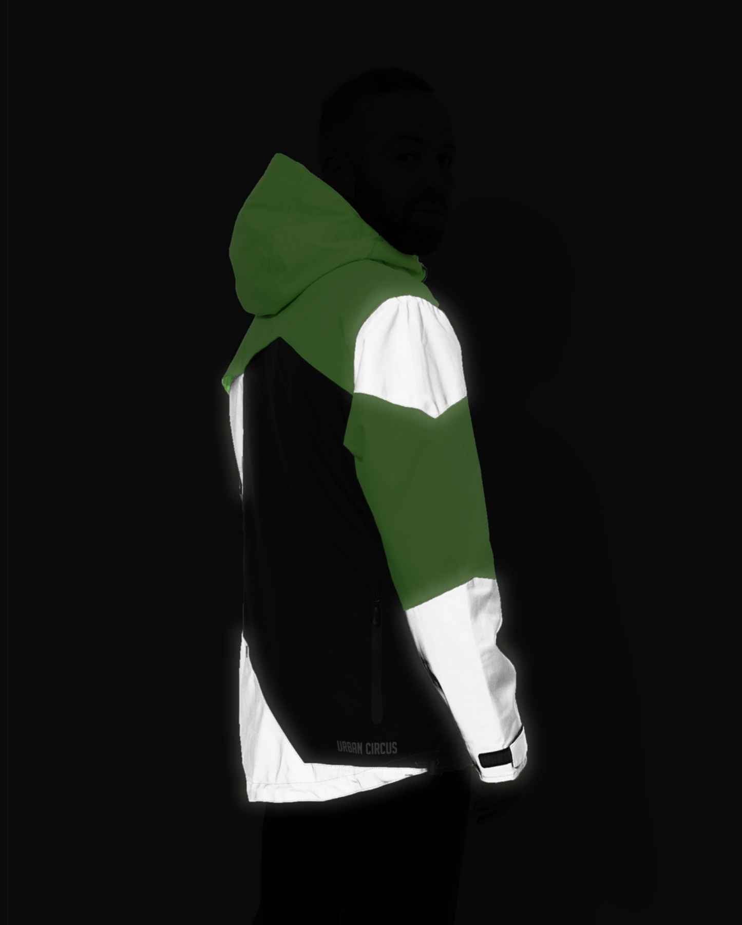 veste pop verte par urban circus