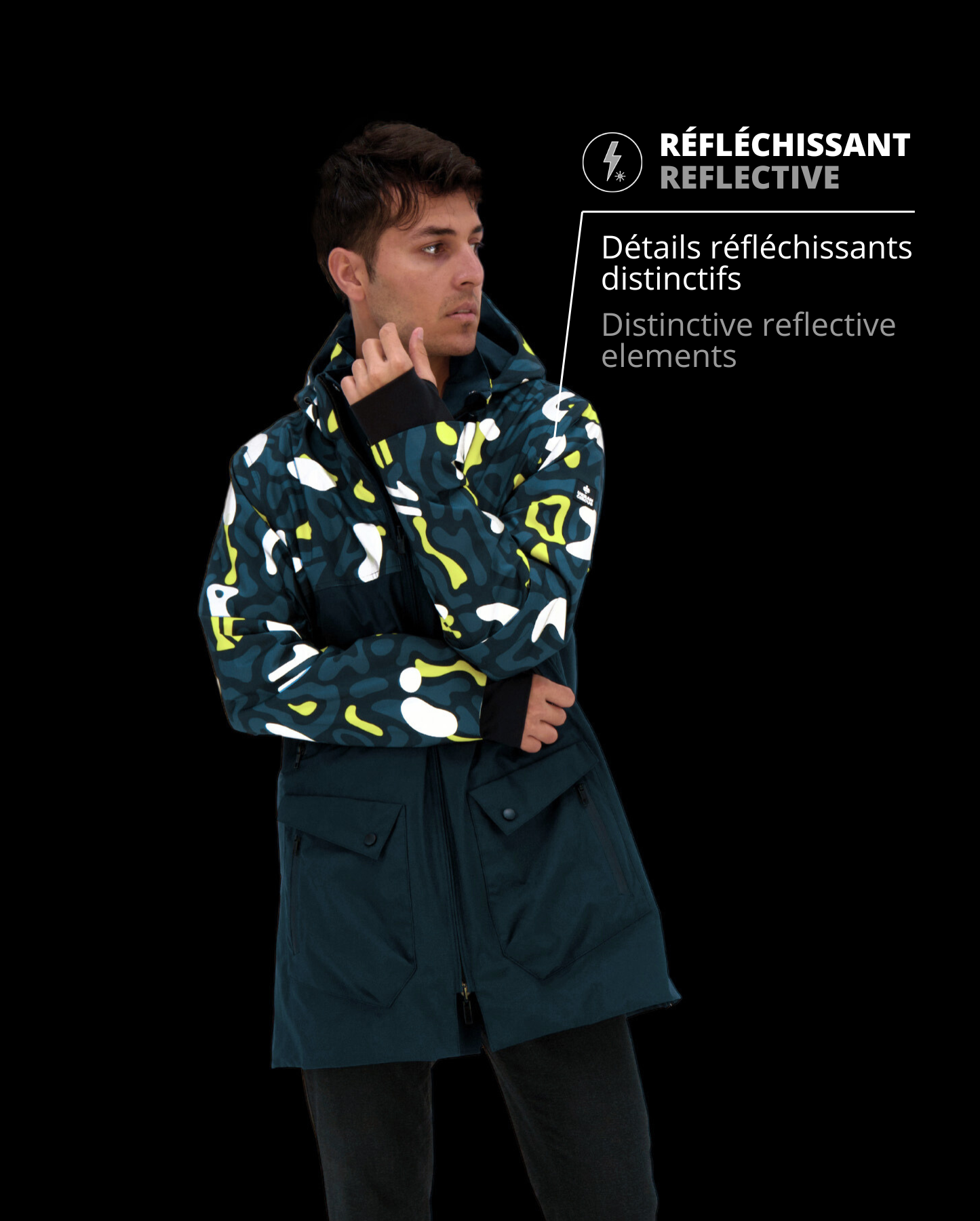 PARKA IMPERMÉABLE & RÉFLÉCHISSANTE RAVEL