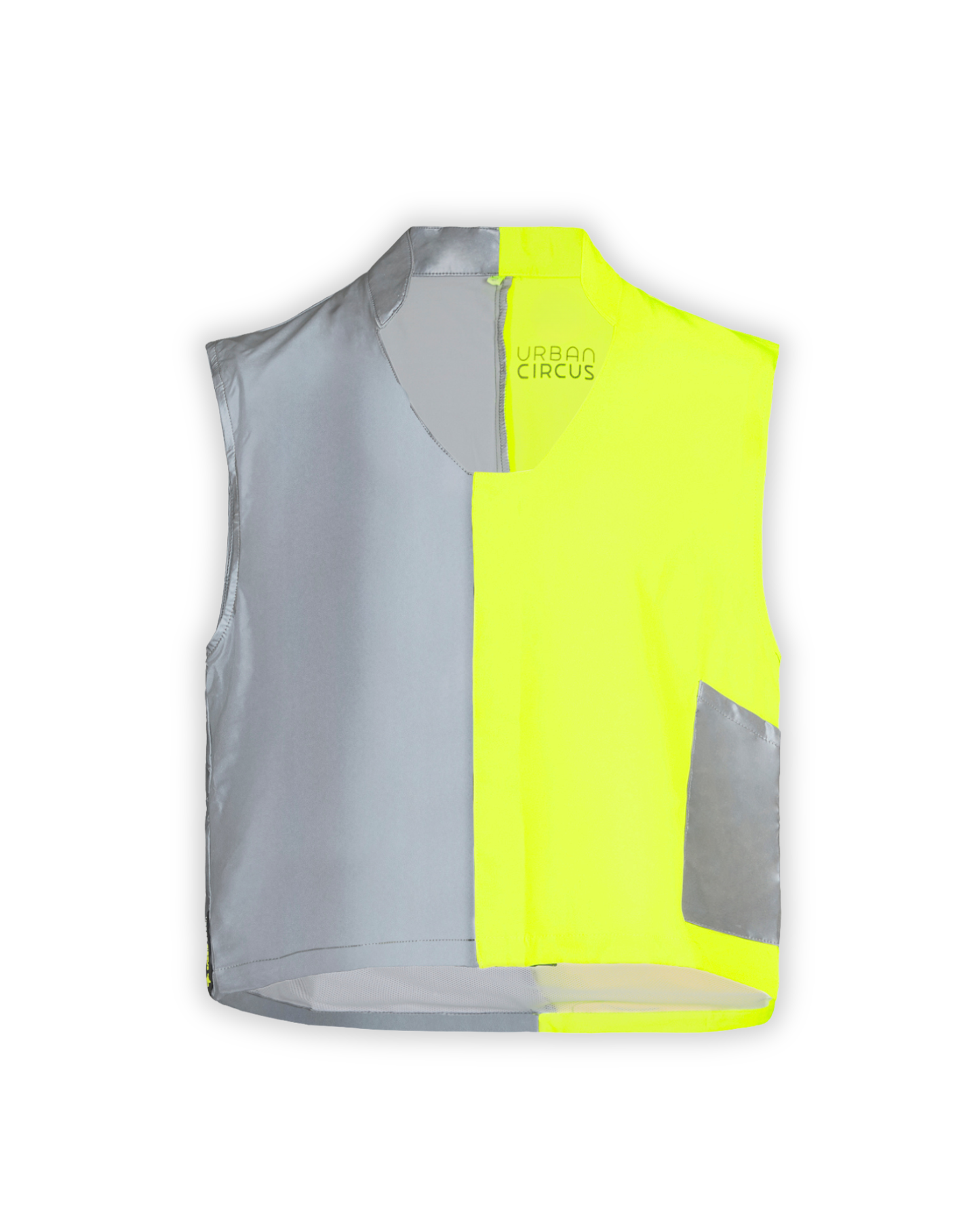gilet jaune fluo réfléchissant crop top