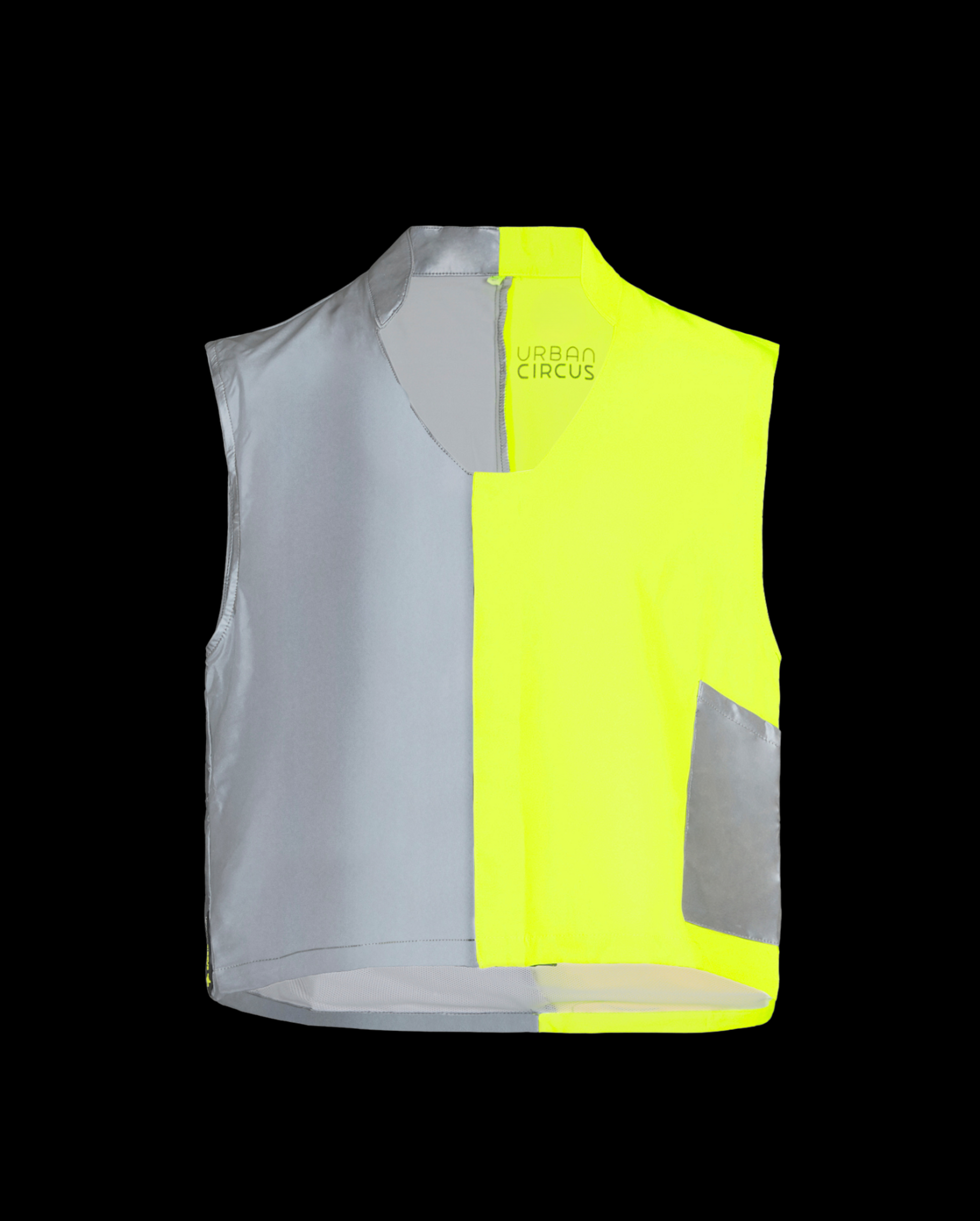 gilet jaune crop top visibilité jour et nuit