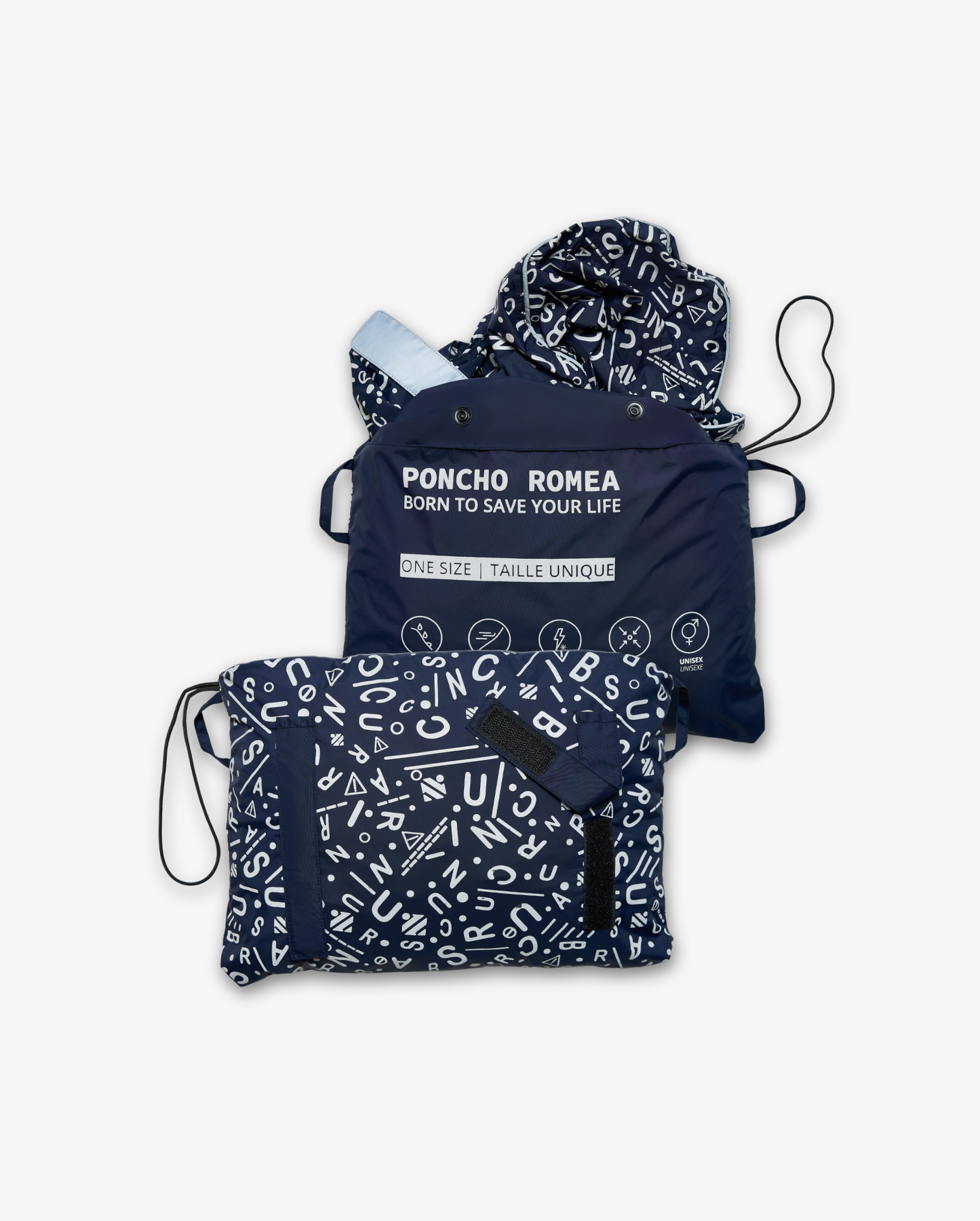 PONCHO DE PLUIE RÉFLÉCHISSANT ROMEA